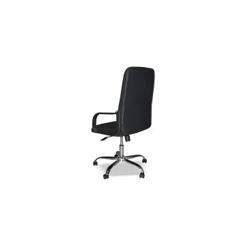 Poltrona da ufficio rivestimento tessuto nero - CR106H