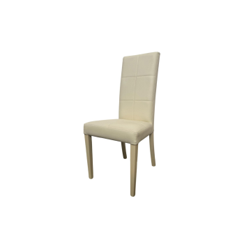 Sedia salotto in similpelle beige Giada – Design moderno ed elegante