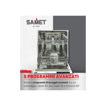 Lavastoviglie incasso silver 13 coperti classe E - Samet