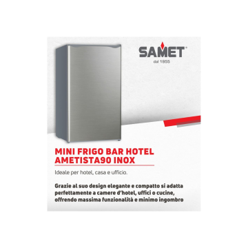 Frigo bar inox 90 litri Samet Ametista 90 per hotel e uffici