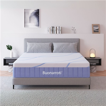 MATERASSO PERGAMO 160*190*30 CON MOLLE INSACCHETTATE E TESSUTO POLIESTERE ANTISCIVOLO