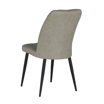 SEDIA VIKA COLORE TORTORA PIEDI NERI 4 PZ X CTN