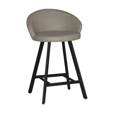 SGABELLO SAKI COLORE TORTORA E GAMBE NERO 4 PZ X CTN