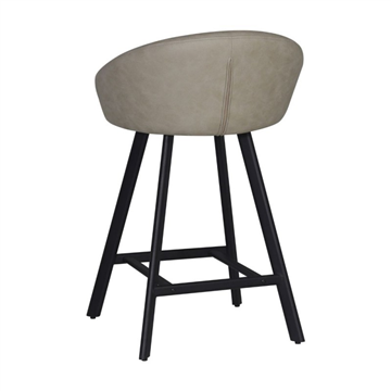 SGABELLO SAKI COLORE TORTORA E GAMBE NERO 4 PZ X CTN
