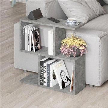 Tavolino da salotto grigio Homemania 60x19,5x60H - Design moderno e versatilità in un solo complemento d'arredo
