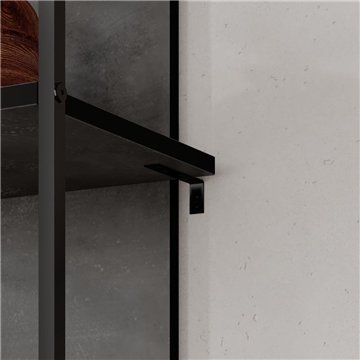 Libreria Archy 5 ripiani colore retro grey 53x31.7x180H - Eleganza industriale e spazio funzionale