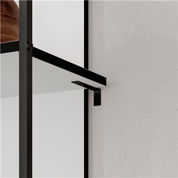 Libreria Archy 5 ripiani colore bianco 53x31.7x180H - Eleganza industriale e spazio funzionale