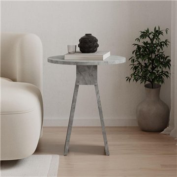 Tavolino da salotto Chen effetto marmo grigio - Eleganza minimalista per ogni ambiente