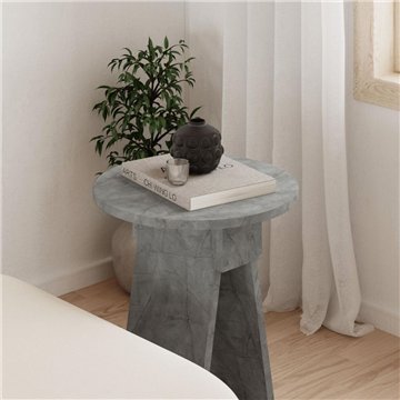 Tavolino da salotto Chen effetto marmo grigio - Eleganza minimalista per ogni ambiente