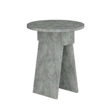 Tavolino da salotto Chen effetto marmo grigio - Eleganza minimalista per ogni ambiente