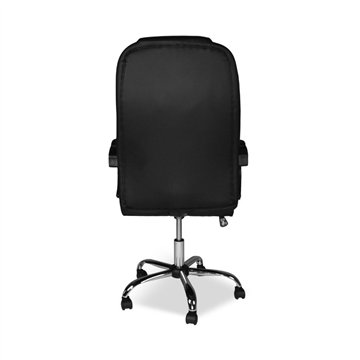 Poltrona presidenziale Millard ergonomica in ecopelle era e base cromata