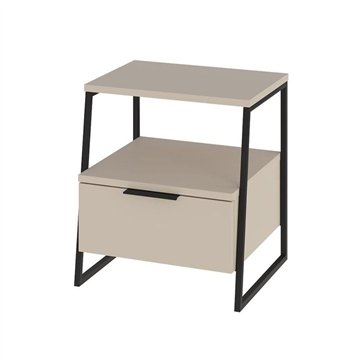 Comodino sabbia Pal 45x41x50 cm - Stile Moderno e Funzionalità in un Design Raffinato