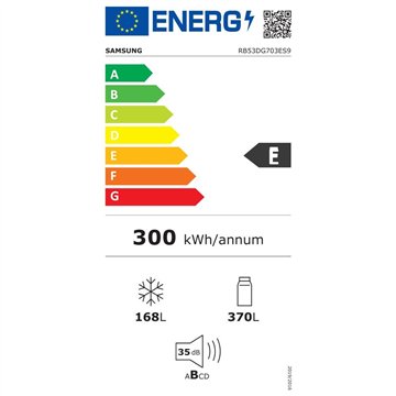 Frigorifero Samsung RB53DG703ES9EF combinato total no frost 538 lt inox classe E