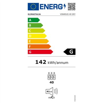 Cantinetta ventilata 36 bottiglie di vino Vinarius40 grigio