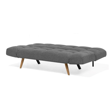 Divano letto con braccioli reclinabili colore grigio 181 cm  - Dube