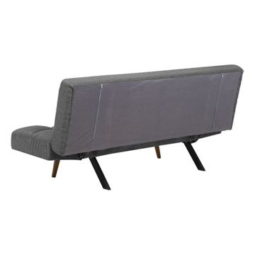 Divano letto con braccioli reclinabili colore grigio 181 cm  - Dube