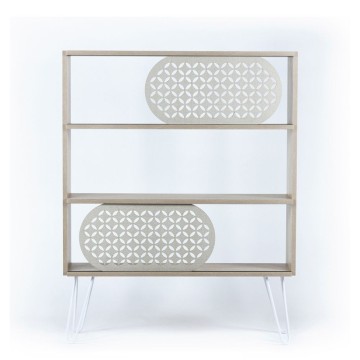 Libreria 3 ripiani Ilia rovere nero 94x25x117 MT1905121