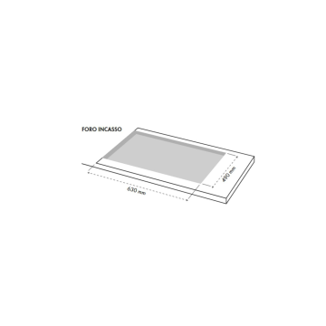 Piano cottura gas inox 5 fuochi 70 cm - Ercole 2.0