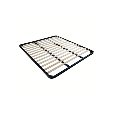 Letto matrimoniale con contenitore e testiera colore nabuk colore grigio - Grenoble