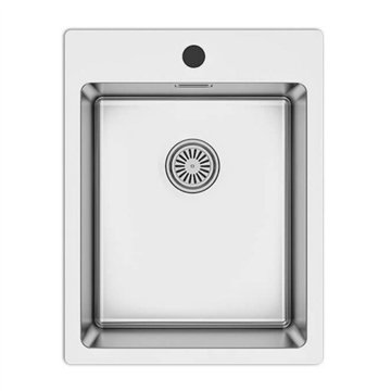 Lavello incasso cucina acciaio 39x50.5x20H una vasca SA349 Samet