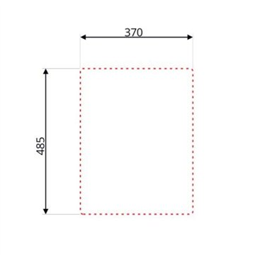 Lavello incasso cucina acciaio 39x50.5x20H una vasca SA349 Samet
