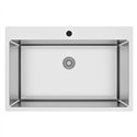 Lavello cucina da incasso una vasca 76x50.5x20H inox lucido SA233