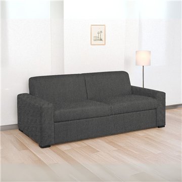 Divano letto 3 posti Flash tessuto Barrell97 colore carbone 200x98x86h