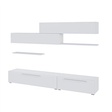 Parete attrezzata Kombat 260 colore bianco