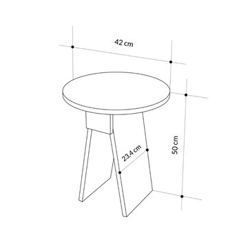Tavolino da salotto Chen effetto marmo carrara bianco - Eleganza minimalista per ogni ambiente