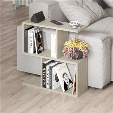 Tavolino da salotto colore travertino beige  60x19,5x60H Homemania