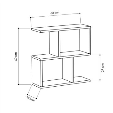 Tavolino da salotto travertino beige Homemania 60x19,5x60H - Design moderno e versatilità