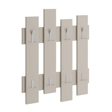 Appendiabiti a muro Wave 8 ganci colore sandstone