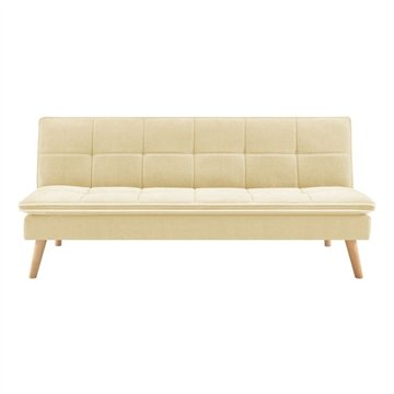 Divano letto Lunaria 3 posti colore crema design moderno 182x88x80H