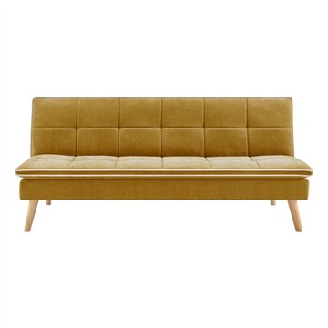 Divano letto Lunaria 3 posti colore senape design moderno 182x88x80HE