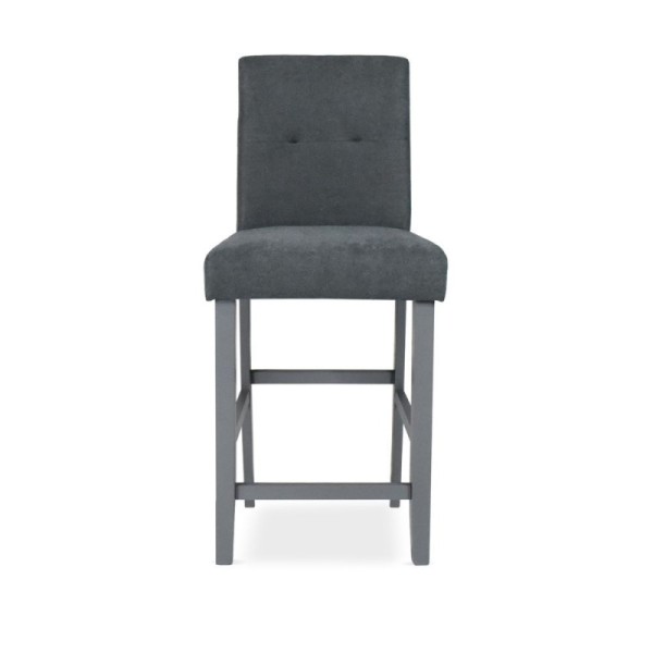 Sgabello Alex in legno con tessuto grigio | Toscohome Sgabello Alex in legno con tessuto grigio | Toscohome