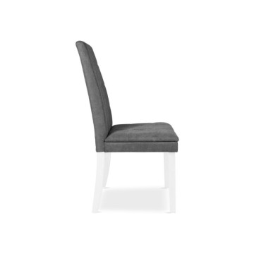 Sedia imbottita bianca e grigia - Tomy | Toscohome