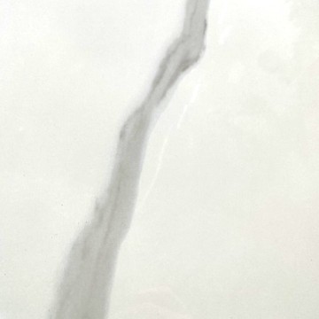 Tavolo allungabile Kyoto con piano in ceramica marmo bianco e struttura in metallo nero 100x70x75H
