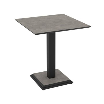 Tavolo quadrato ossido con gamba metallo 68x75H cm | Berri