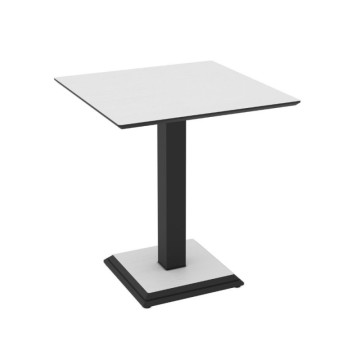 Tavolo quadrato ossido con gamba metallo 68x75H cm | Berri