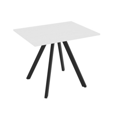Tavolo fisso rovere e gambe nere 90x70 cm - Olli | Toscohome