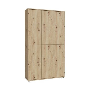 Armadio multiuso 6 ante 109x35x192 colore rovere Medea