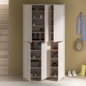Armadio multiuso 6 ante 109x35x192 colore cashmere Medea