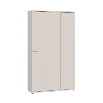 Armadio multiuso 6 ante 109x35x192 colore cashmere Medea