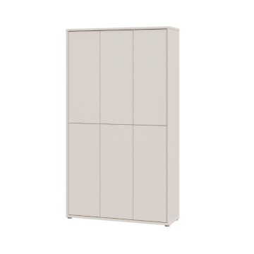 Armadio multiuso 6 ante 109x35x192 colore cashmere Medea