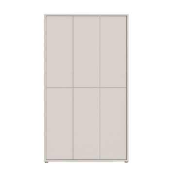 Armadio multiuso 6 ante 109x35x192 colore cashmere Medea