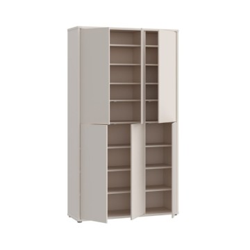 Armadio multiuso 6 ante 109x35x192 colore cashmere Medea