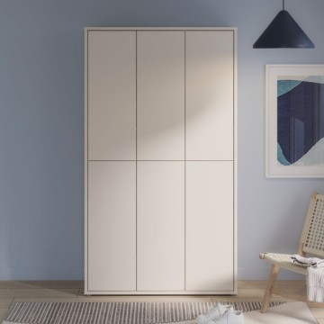 Armadio multiuso 6 ante 109x35x192 colore cashmere Medea