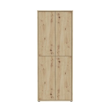 Armadio multiuso 4 ante 74.5x35x192 colore rovere Medea