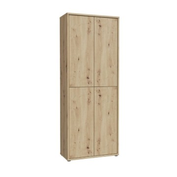 Armadio multiuso 4 ante 74.5x35x192 colore rovere Medea