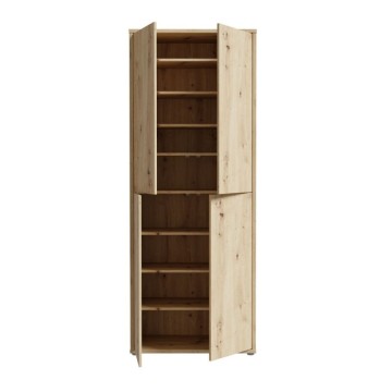 Armadio multiuso 4 ante 74.5x35x192 colore rovere Medea